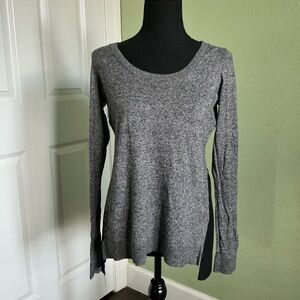 Express Gray Long Sleeve Women's Top